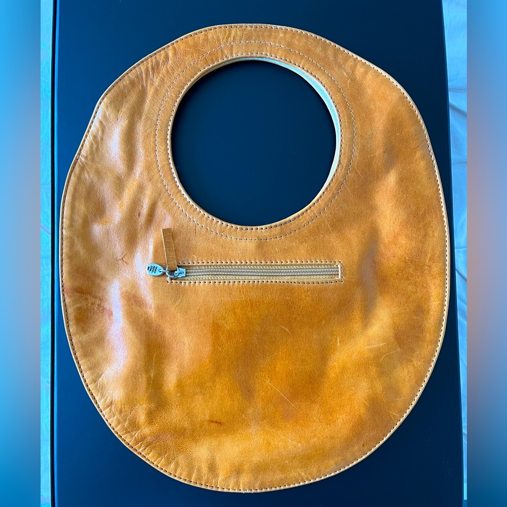 Leather Oval Bag